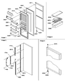 Refrigerator door and accessories