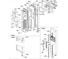 Amana SCD25TL-P1190426WL freezer door diagram