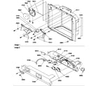 Amana SCD25TL-P1190426WL ice & water cavity and electronic bracket assy diagram