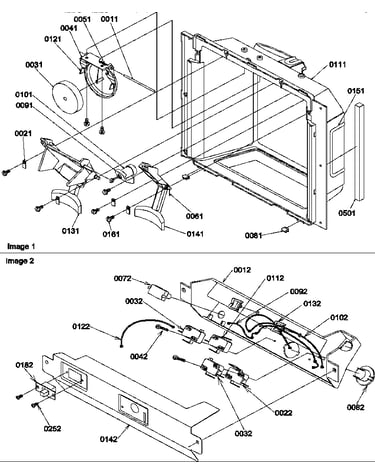 Ice & water cavity and electronic bracket assy