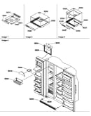 Shelf, crisper assemblies and toe grille