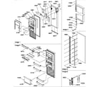 Amana SRDE27TPW-P1190603WW refrigerator door diagram