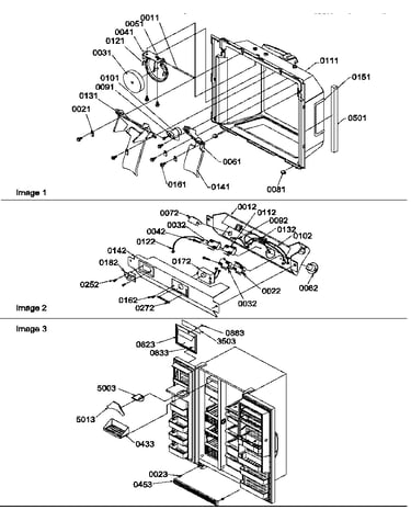 Ice & water cavity, electronic bracket & toe grille
