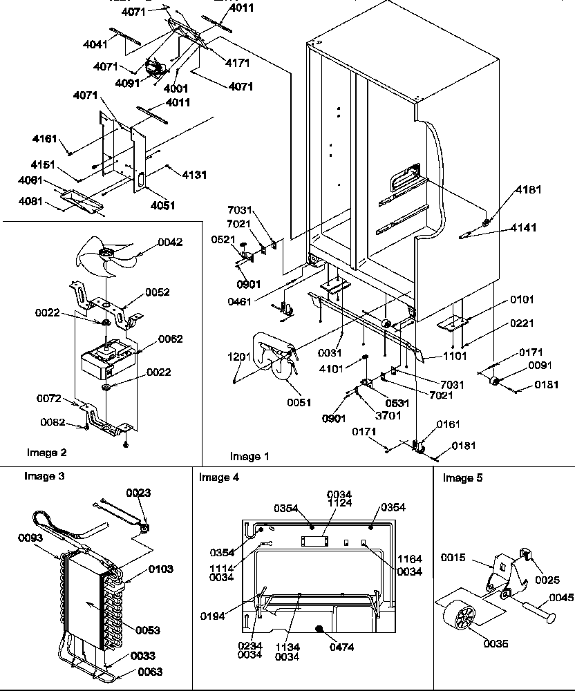 DRAIN SYSTEM, ROLLERS, AND EVAPORATOR ASSY