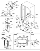 Drain system, rollers, and evaporator assy