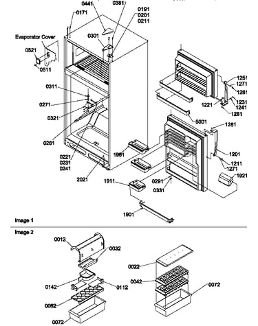 Door, hinges and accessories