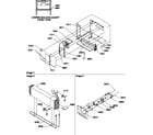 Amana TS518SL-P1183707WL evaporator and fan motor assemblies diagram