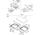 Amana TR518ITAW-P1183712WW shelving assemblies diagram