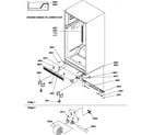Amana TR518ITWL-P1183711WL ladders, lower cabinet and rollers diagram
