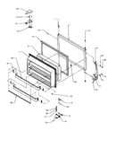 Freezer door (tp21a3e/p1181503we) (tp21a3l/p1181503wl) (tp21a3w/p1181503ww) (tp22r3e/p1181603we) (tpi21a3e/p1182005we) (tpi21a3l/p1182005wl) (tpi21a3w/p1182005ww)