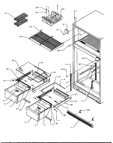 Cabinet shelving (tp19r3e/p1181905we) (tp19r3l/p1181905wl) (tp19r3w/p1181905ww)