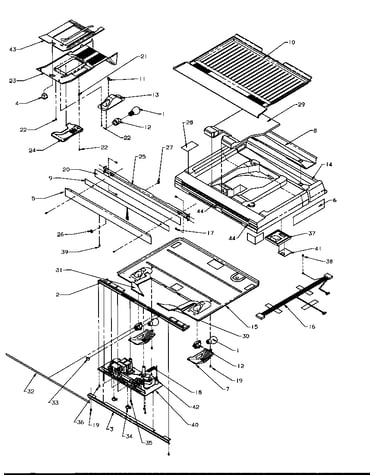 Divider block (tp19r3e/p1181905we) (tp19r3l/p1181905wl) (tp19r3w/p1181905ww) (tpi21a3e/p1182005we)