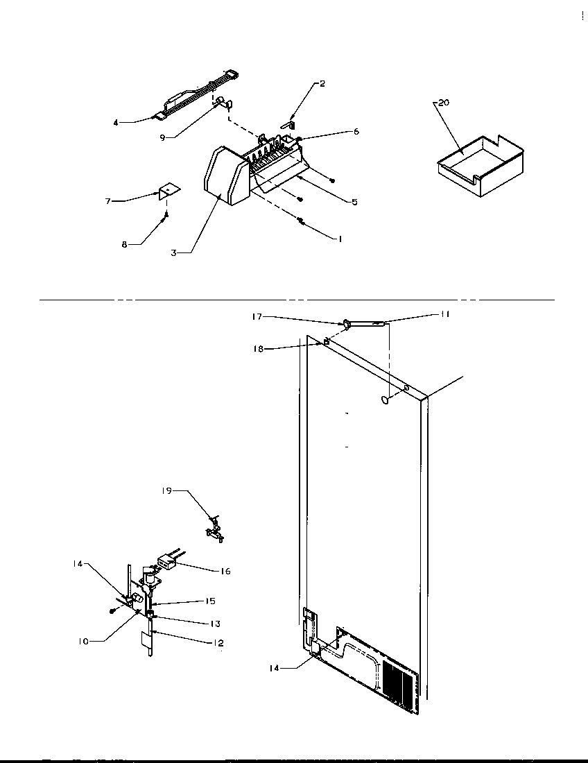 FACTORY INSTALLED ICE MAKER (TPI21A3E/P1182005WE) (TPI21A3L/P1182005WL) (TPI21A3W/P1182005WW)