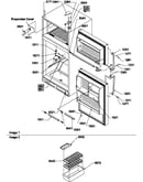 Door, hinges and accessories