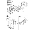 Amana TR522SW-P1182704WW evaporator and fan motor assemblies diagram