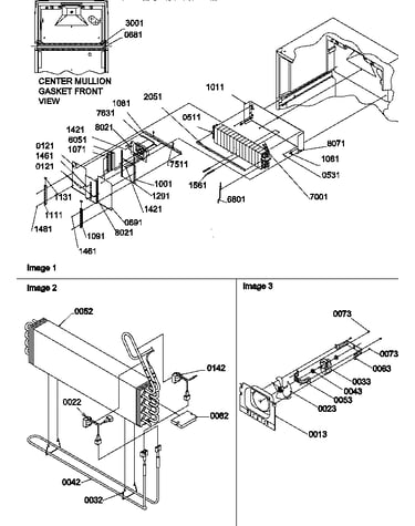 Evaporator and fan motor assemblies