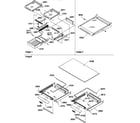 Amana TR522SW-P1182704WW shelving assemblies diagram