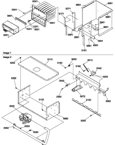 Partition tube/collector box/manifold
