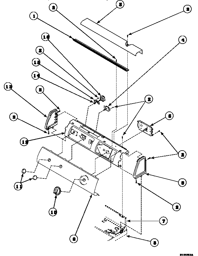 GRAPHIC PANEL, CONTROL HOOD AND CONTROLS