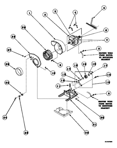 Motor, exhaust fan and belt