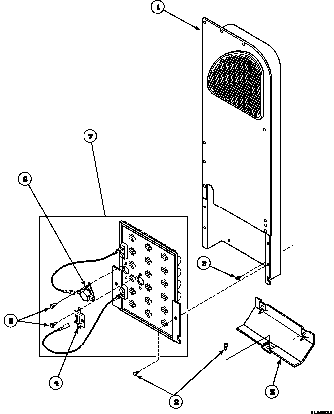 Heater box assembly originally on electric dryer