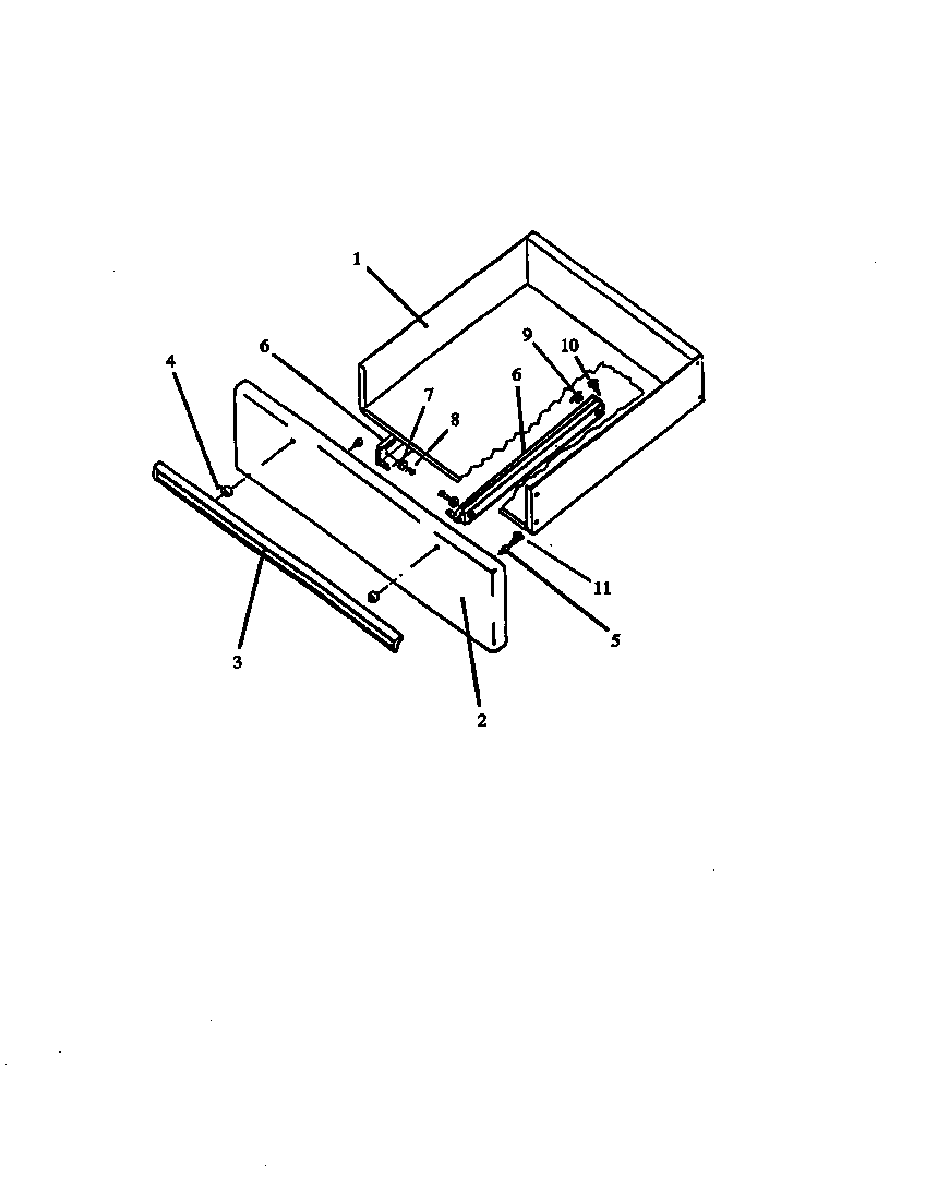 Storage drawer assy