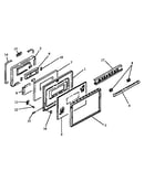 Lower oven door parts (hcr306/p1139833nl) (rst399ul/p1132621nl) (rst399ul/p1132622nl) (rst399ul/p1132635nl) (rst399ul/p1132642nl) (rst399ul/p1141267nl) (rst399uw/p1132621nw) (rst399uw/p1132622nw) (rst399uw/p1132635nw) (rst399uw/p1132642nw) (rst399uw/p1141