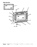 Upper oven door (rst399ul/p1132621nl) (rst399ul/p1132622nl) (rst399ul/p1132635nl) (rst399ul/p1132642nl) (rst399ul/p1141267nl) (rst399uw/p1132621nw) (rst399uw/p1132622nw) (rst399uw/p1132635nw) (rst399uw/p1132642nw) (rst399uw/p1141267nw)