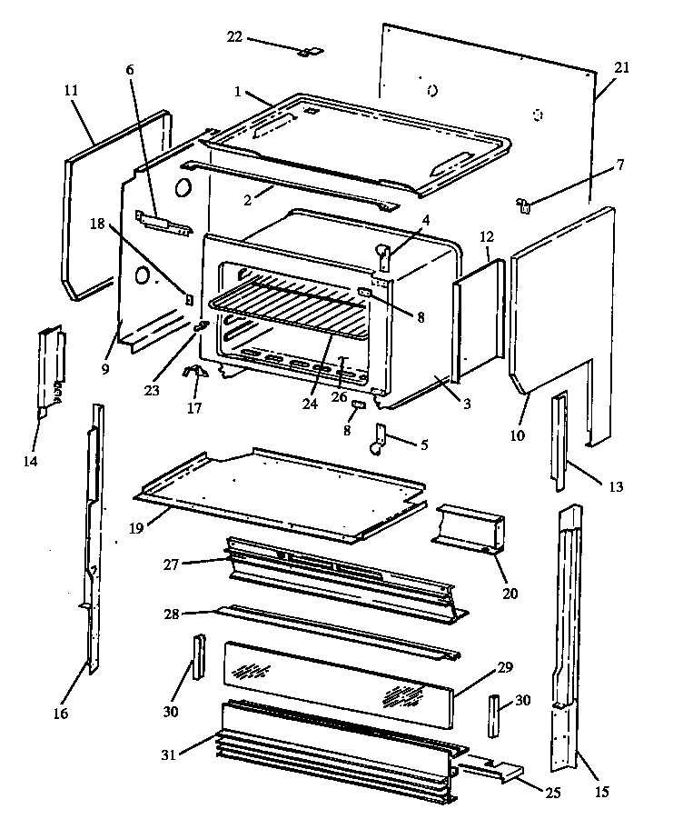 UPPER OVEN (HCR306/P1139833NL) (RST399UL/P1132621NL) (RST399UL/P1132622NL) (RST399UL/P1132635NL) (RST399UL/P1132642NL) (RST399UL/P1141267NL) (RST399UW/P1132621NW) (RST399UW/P1132622NW) (RST399UW/P1132635NW) (RST399UW/P1132642NW) (RST399UW/P1141267NW)