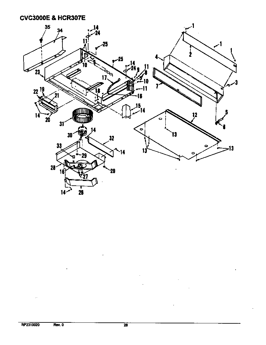 CVC3000E & HCR307E (CVC3000E/P1133107NE) (HCR307E/P1133106NE)