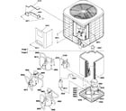 Amana RHA24A2B/P1180218C outer cabinet/compressor/tubing diagram