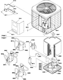 Outer cabinet/compressor/tubing