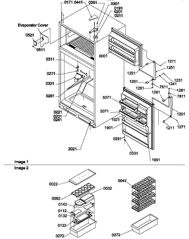 Door, hinges and accessories