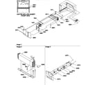 Amana TR21VE-P1309401WE evaporator and fan motor assemblies diagram