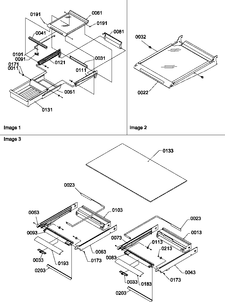 Shelving assemblies