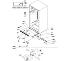 Amana TR21VW-P1309401WW ladders, lower cabinet and rollers diagram