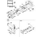 Amana TR25VL-P1196404WL evaporator and fan motor assemblies diagram