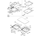 Amana TR25VE-P1196404WE shelving assemblies diagram