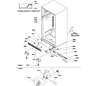 Amana TR25VL-P1196404WL ladders, lower cabinet and rollers diagram