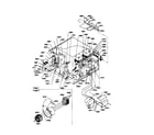 Amana VEND11B-P1185804M electrical components & blower assemblies diagram