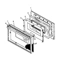 Glass window door-see note for specific models covered (snk26cb0/p1142989nw) (snk26cb5/p1142989nl) (snk26fs0/p1142990nw) (snk26fs5/p1142990nl) (snp26ah0/p1143160nw) (snp26cb0/p1142992nw) (snp26cb5/p1142992nl)
