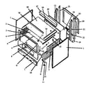 Amana SBE22AX0/P1142492NW cabinet assy diagram
