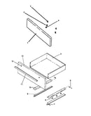 Fixed panel assy and storage drawer