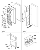 Refrigerator door and accessories