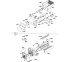 Amana GSGD21B-P1193905WW ice bucket auger and ice maker parts diagram