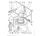 Amana GSI090D50A/P1160005F blower assembly diagram