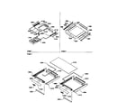 Amana TH18TW-P1301701WW shelving assemblies diagram