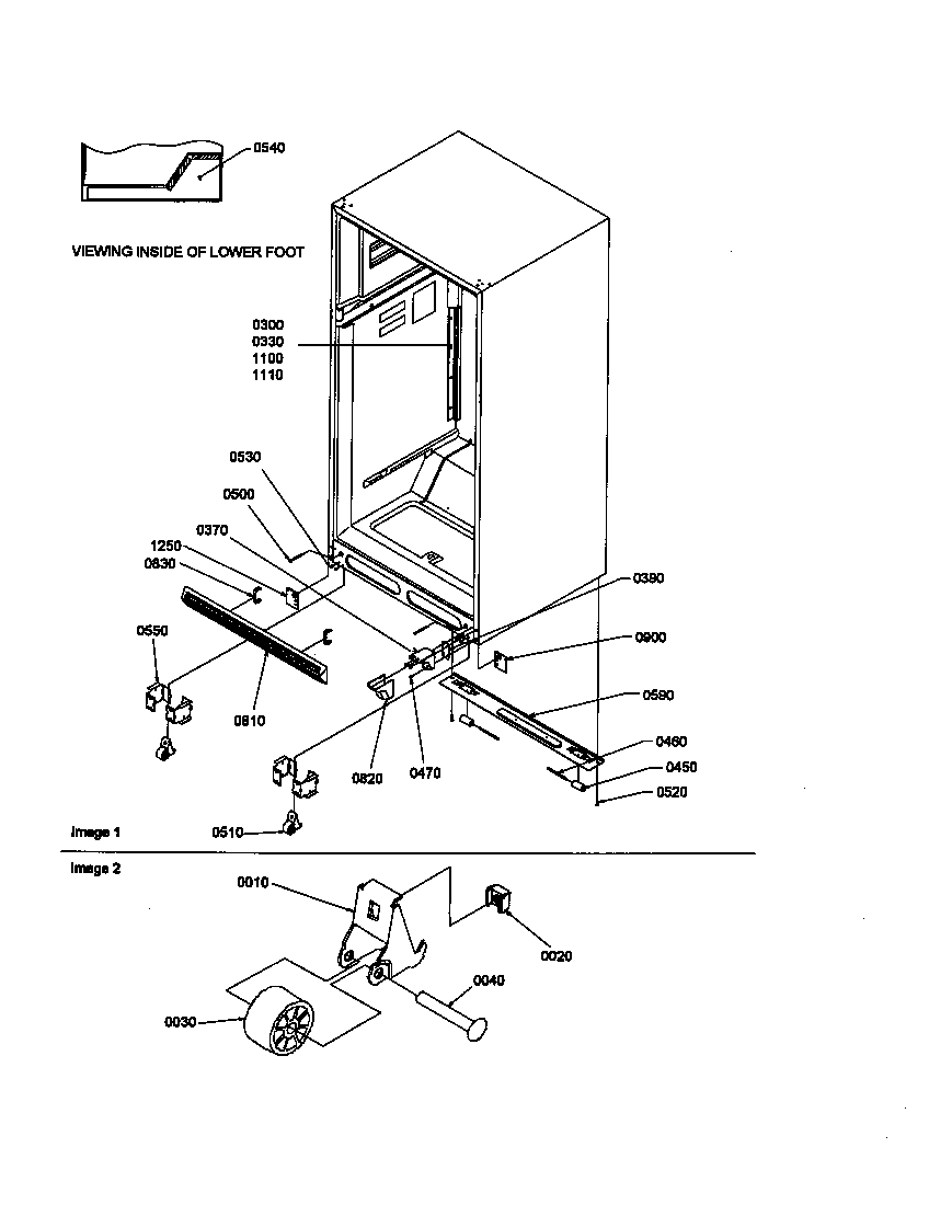 LADDERS, LOWER CABINET AND ROLLERS