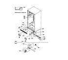 Amana THI18TL-P1302401WL ladders, lower cabinet and rollers diagram