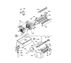 Amana THI18TL-P1302401WL ice maker assembly and parts diagram